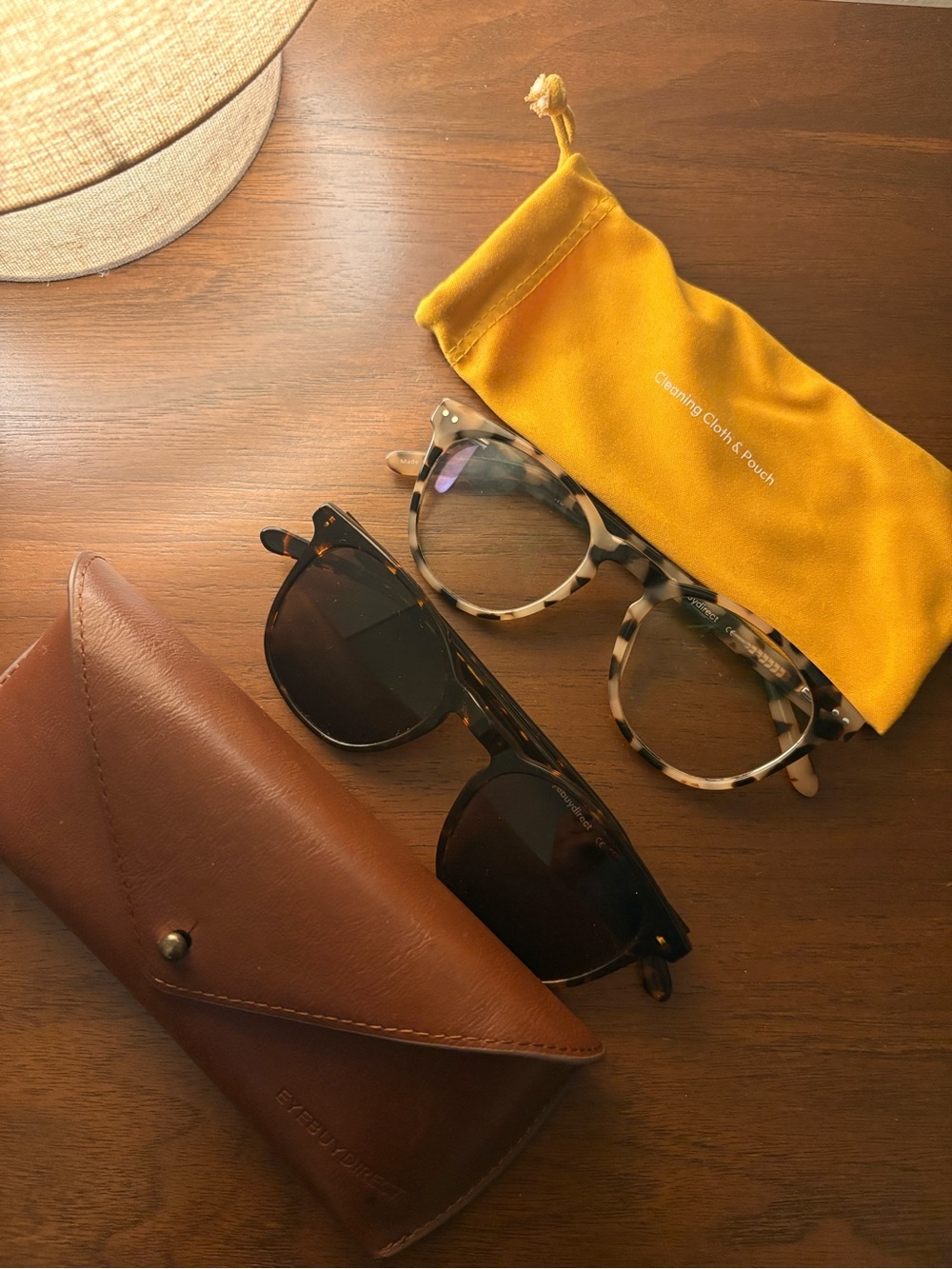 Women’s glasses - Sunglass and eyeglass pair with cases